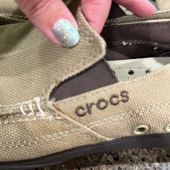 Men’s crocs walu canvas slip on shoes 10 - Picture 6 of 8
